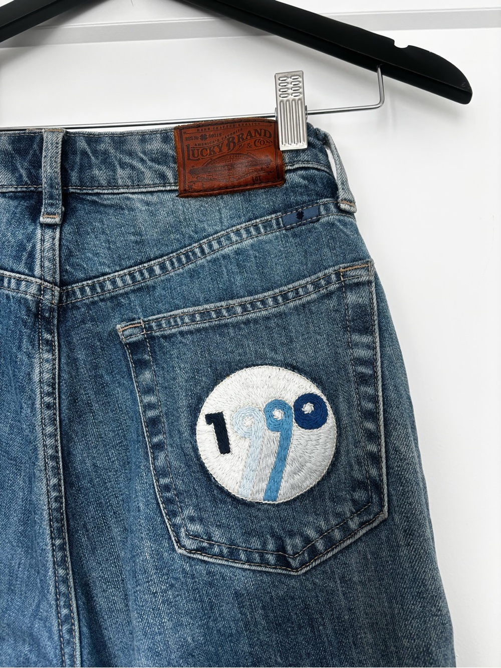 Lucky Brand Women’s Denim Jeans with Vintage-Style '1990' Patch